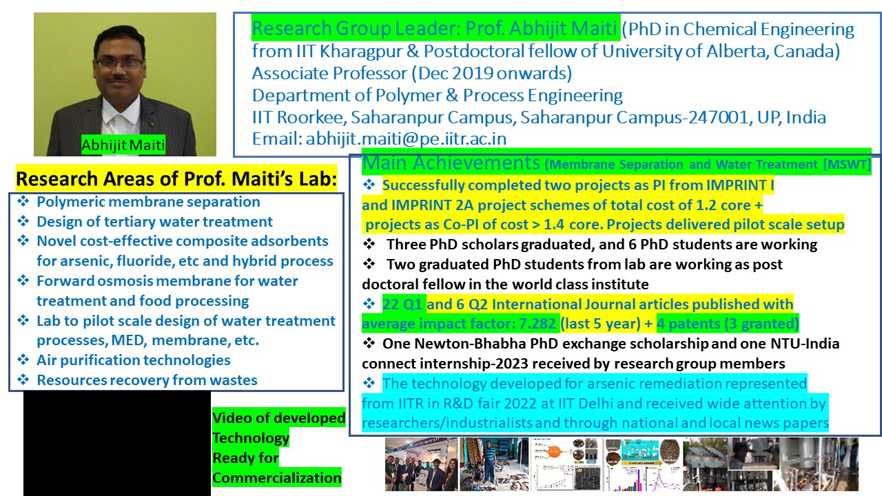 Prof. Abhijit Maiti Research Area